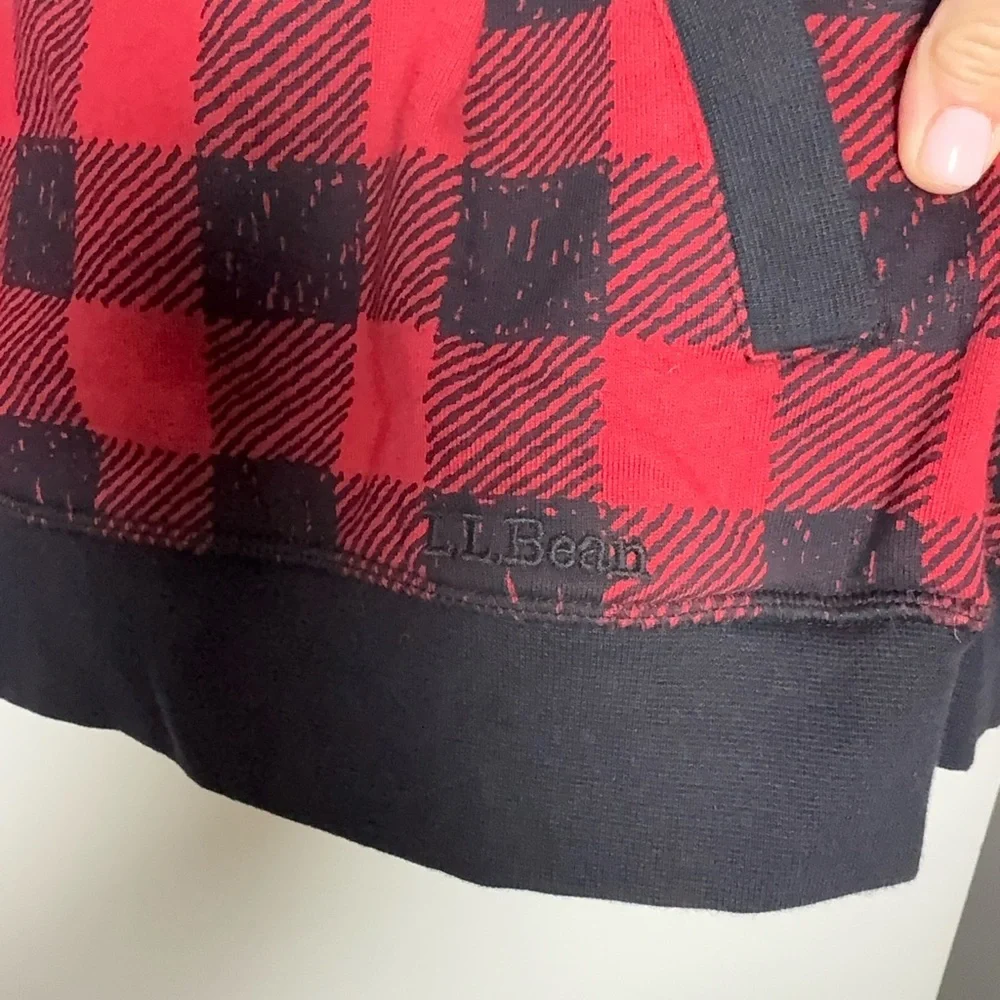 LL Bean buffalo check 1/4 zip • Men’s L - Picture 5 of 8